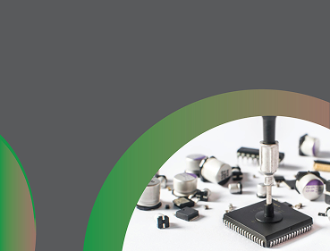 Compact electronics components banner showing insulating cast parts — CNC machined components for reliable electronics.